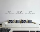 Live Laugh Love Quotes Wall Decal Motivational Vinyl Art Stickers